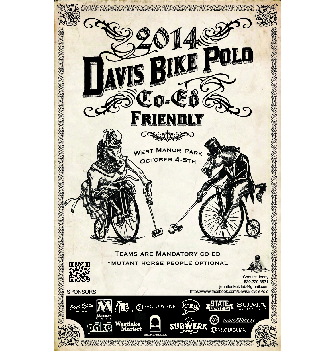 Davis bike polo friendly tournament 2014