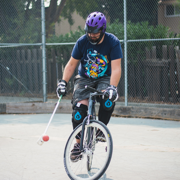 davis bike polo player